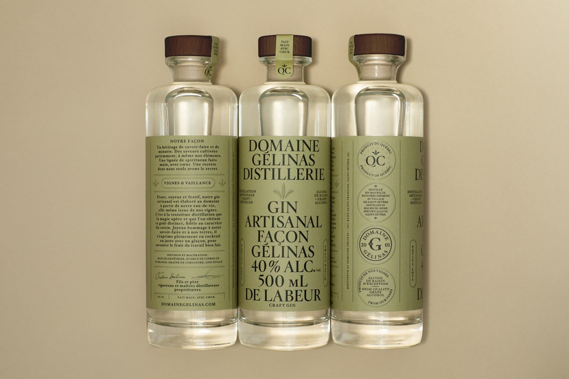 packaging Domaine Gélinas Distillerie