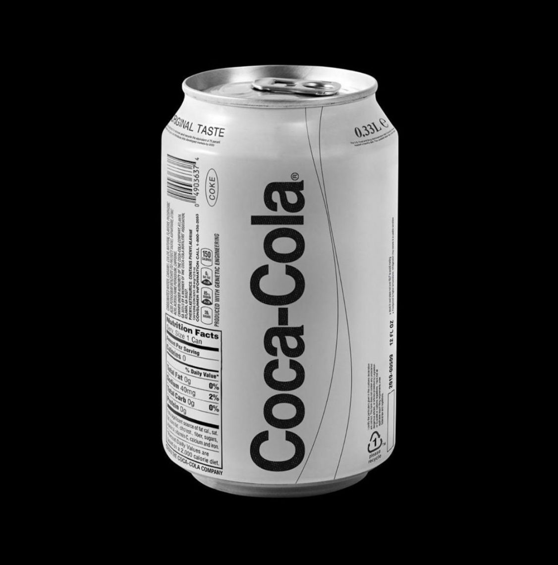 Packaging minimaliste Coca Cola