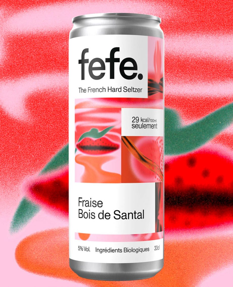 Fefe - Fraise, bois de santal - hard seltzer français
